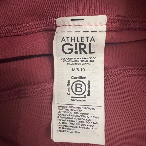 ATHLETA GIRL RISE ABOVE RIB TIGHT Legging - Picture 2 of 6